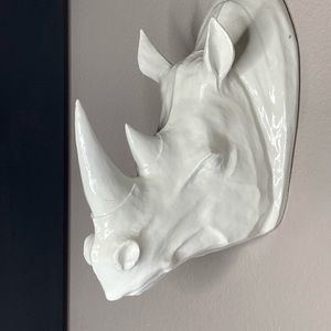 Sold mercari Resin Rhino Head Wall Decor Home Hotel Art